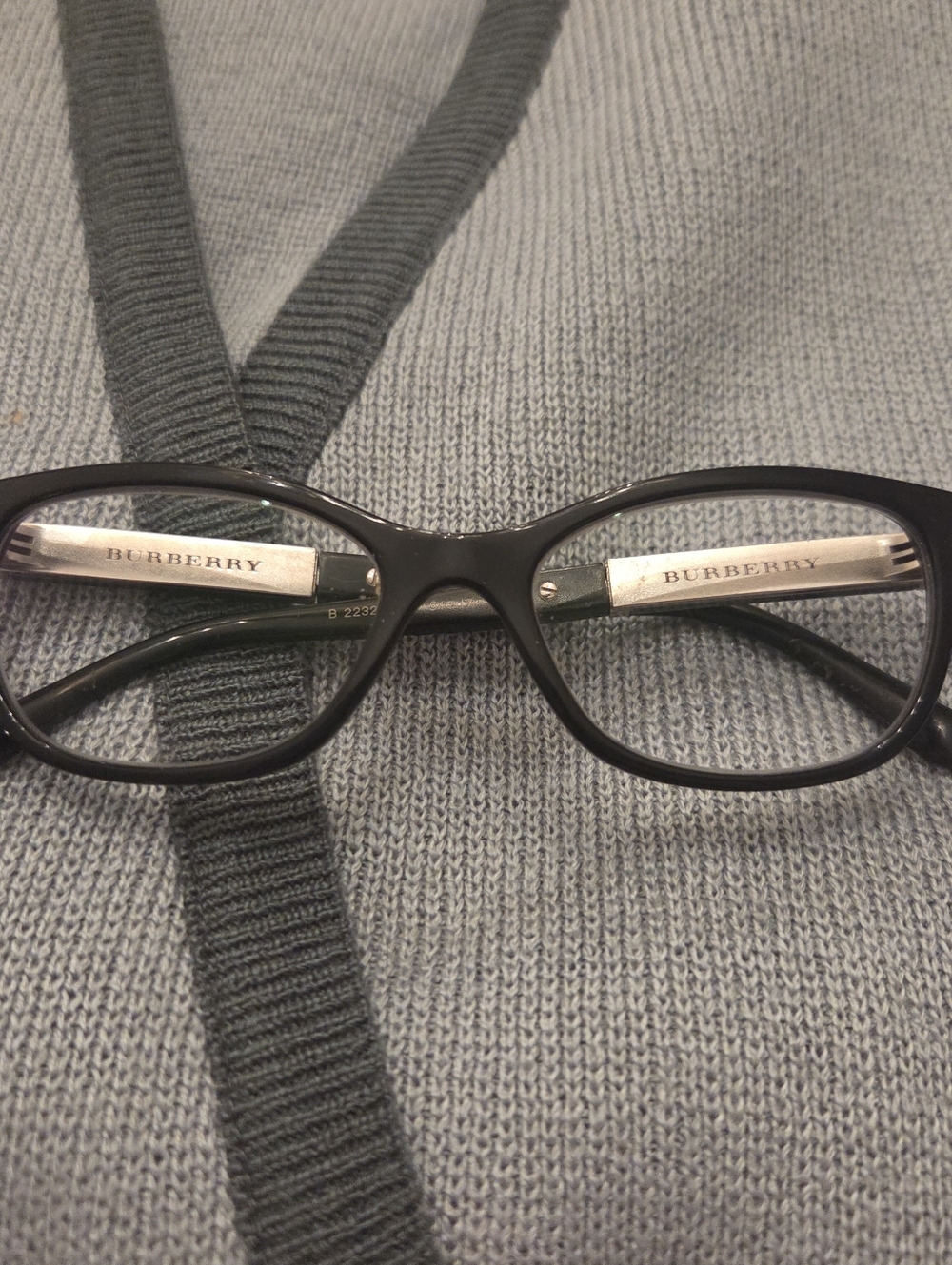 Burberry glasses 👓 y2k black designer frames minimalist chic model B2232 - Picture 2 of 10